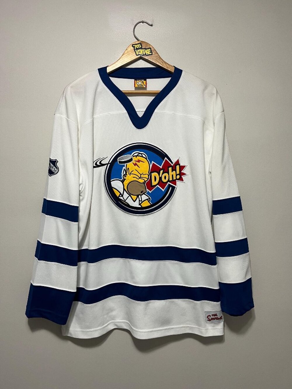 Vintage Homer Simpson SHL Doh Hockey Jersey